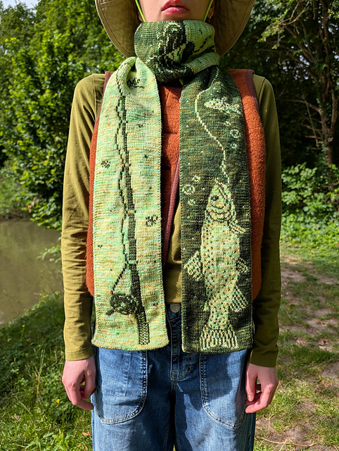 Ravelry: Catch of the Day Scarf pattern by Katharina Kuntz