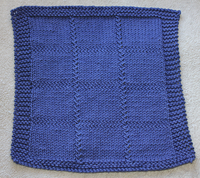 Plaited Squares Washcloth