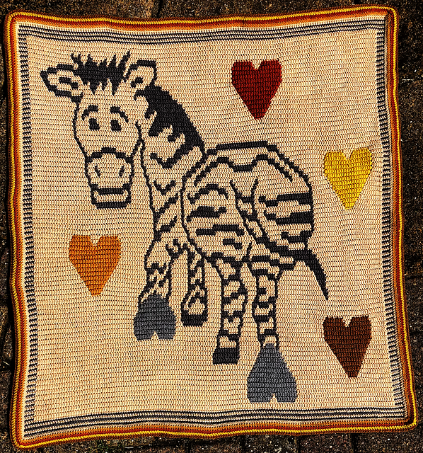 LovePrints Zebra Blanket OMC