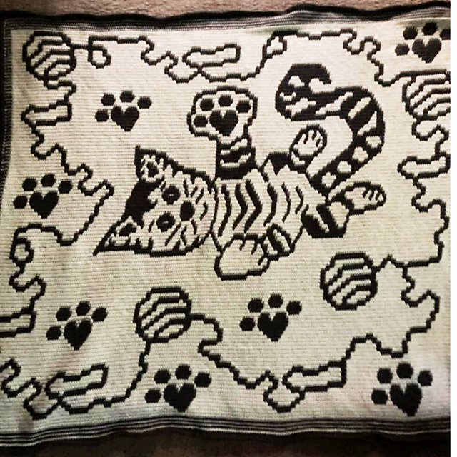 LovePrints Kitty Blanket OMC