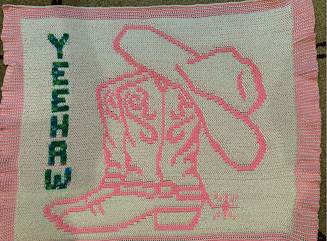 YeeHaw Cowboy Boots Throw OMC