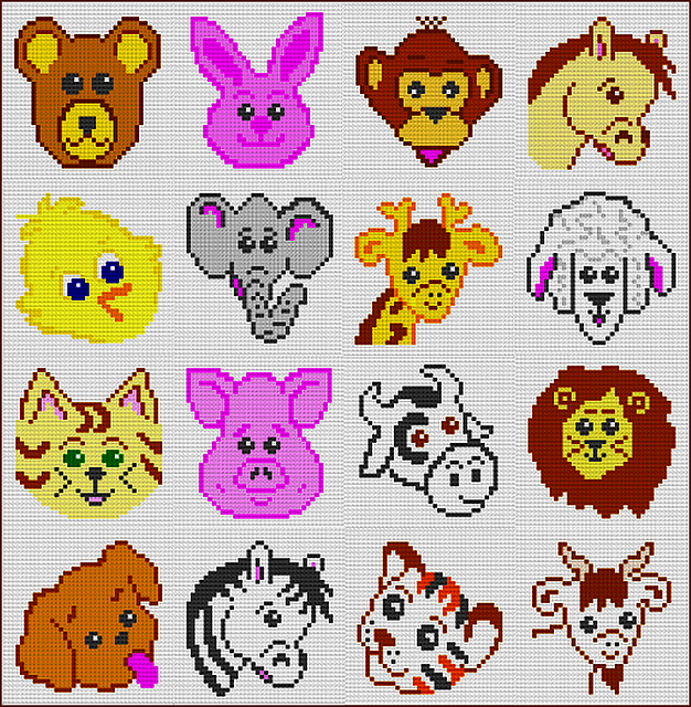 Animal Square Blanket