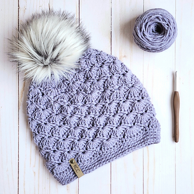 Ravelry: Wavy Shells Beanie pattern by Kathy Olivarez