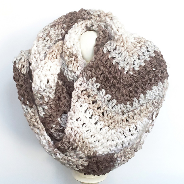 Quick Chevron Infinity Scarf