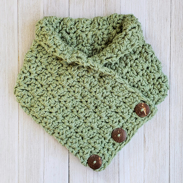 Winter Day Button Scarf
