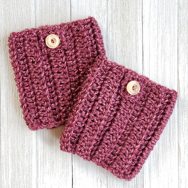 Button Tab Boot Cuffs