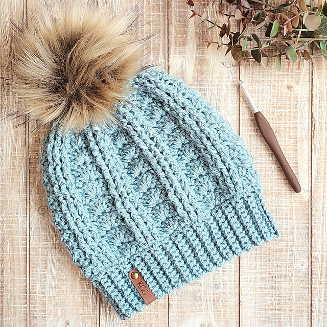 Cable Shell Beanie