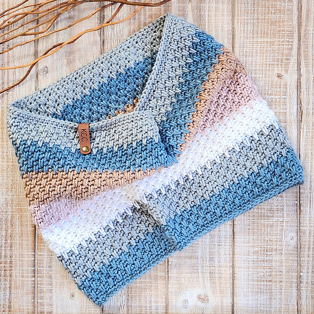 Spike Striped Cowl