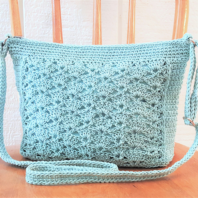 Lace Panel Crossbody Bag