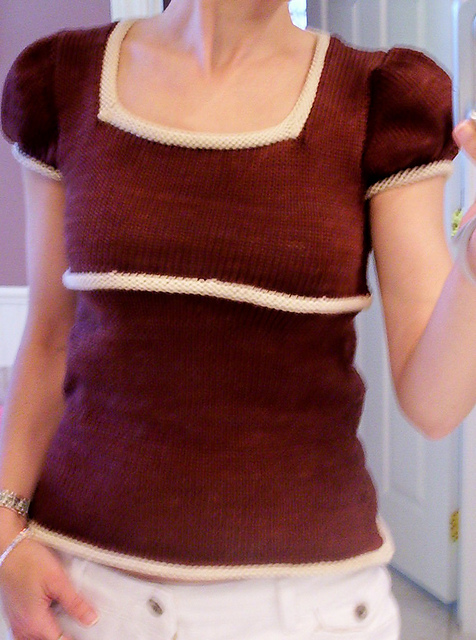 Chocolate Creme Square-Neck Top