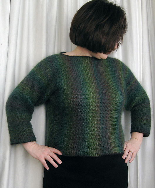 Easy Sweater Worked Sideways