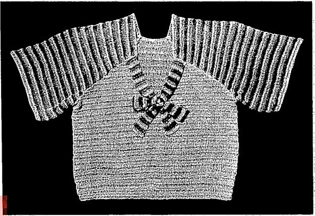 Pull-over au crochet en fil