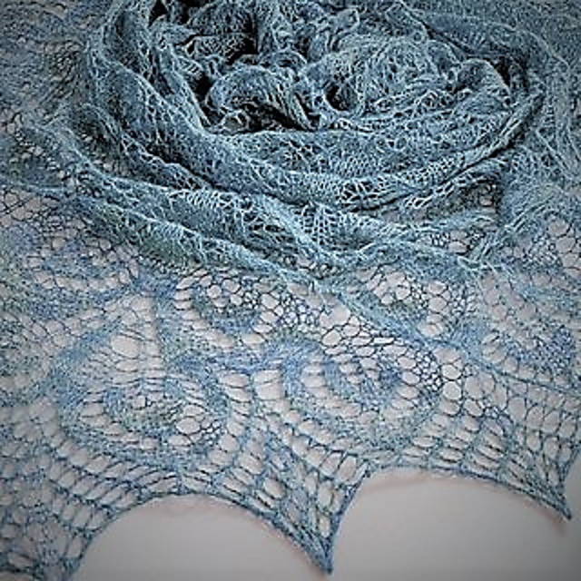 Peacock Feather Shawl