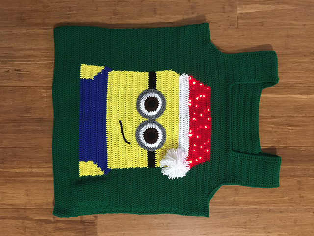 Cute Minion Ugly Christmas Sweater Vest