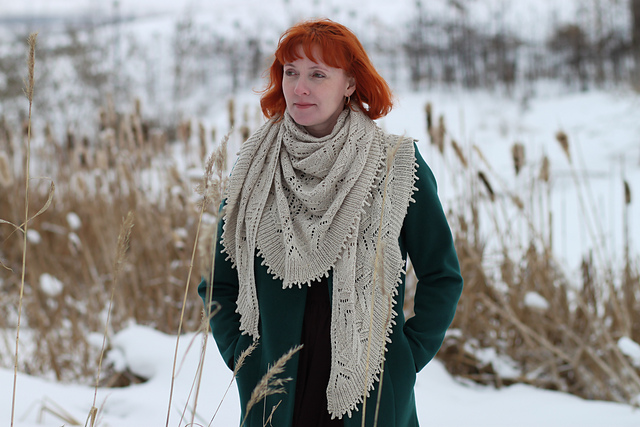 White Woods Shawl
