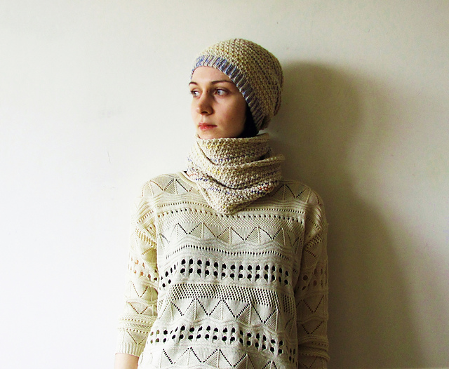 Pearl Stitch Hat&Mitts