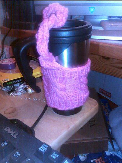 Cable Knit Coffee Handler