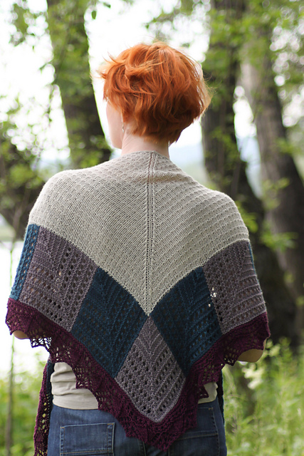 Stained-glass windows shawl
