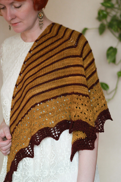 Golden Wheat Shawl