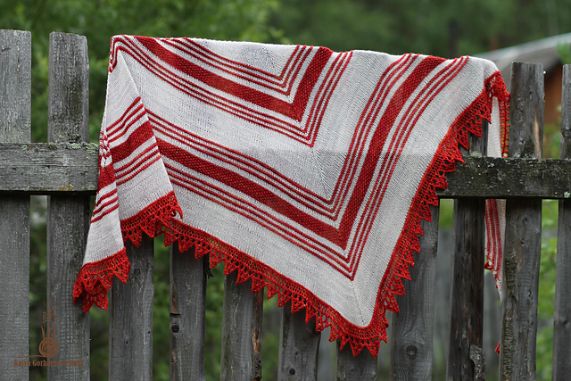 Siberian rustic shawl
