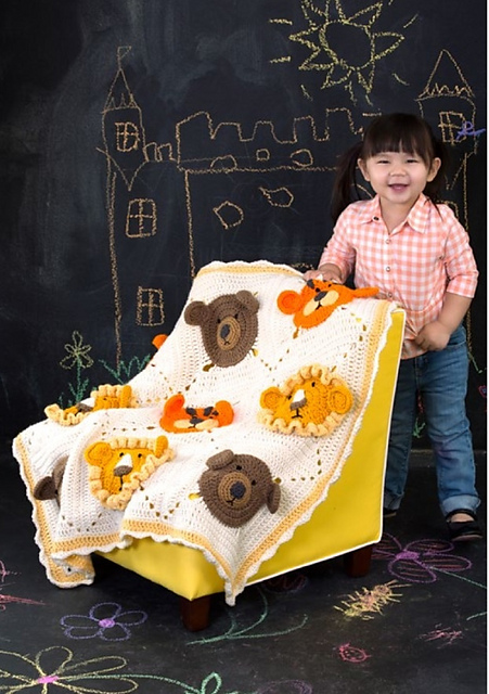 Lions and Tigers and Bears Blanket