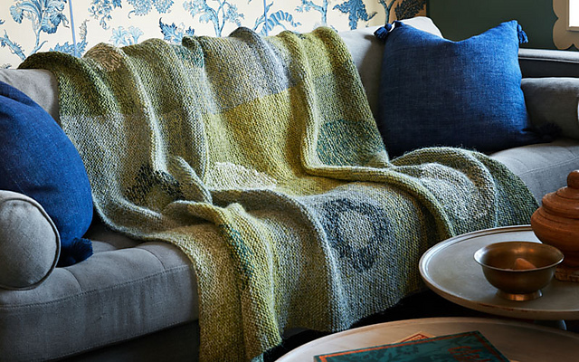 Ravelry: Moss Field Throw pattern by Hélène Magnússon