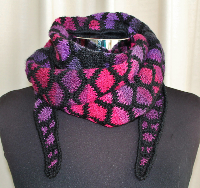 Stained glass shawlette
