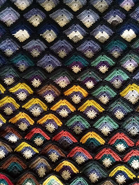 Mitred square temperature blanket