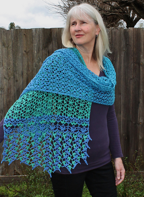Spring Garden shawl