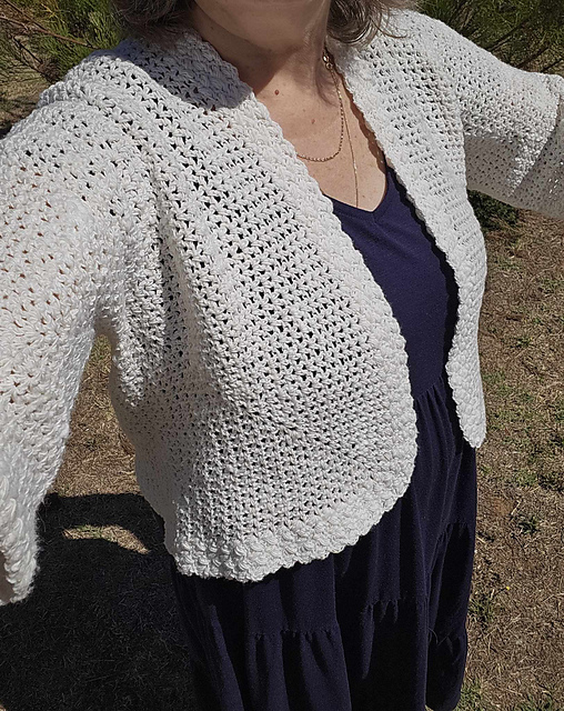 V-stitch Hexagon cardigan
