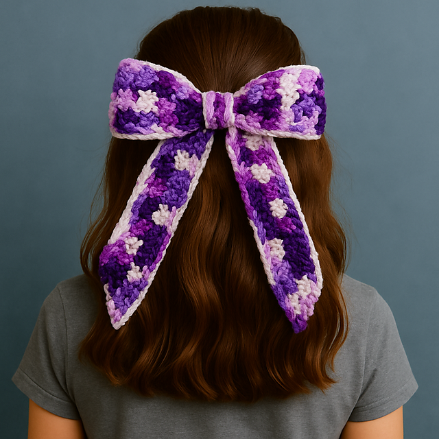 Berry Bow – Crochet Hair Bow Pattern