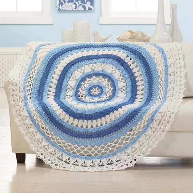 Tranquil Circle Afghan