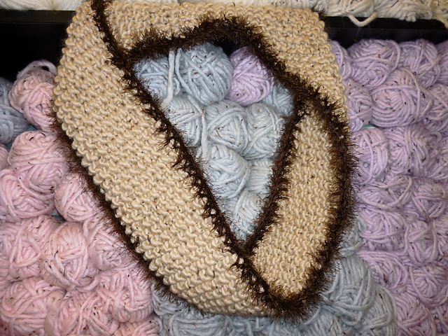 Cowl, Moss Stitch