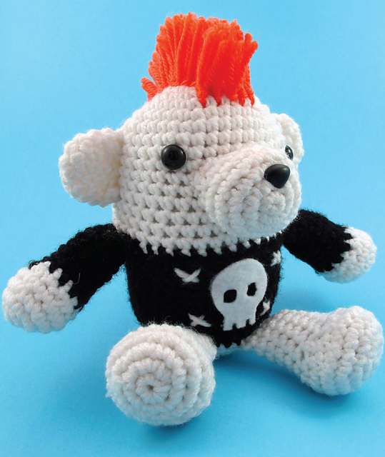 Punk Rock Polar Bear Amigurumi
