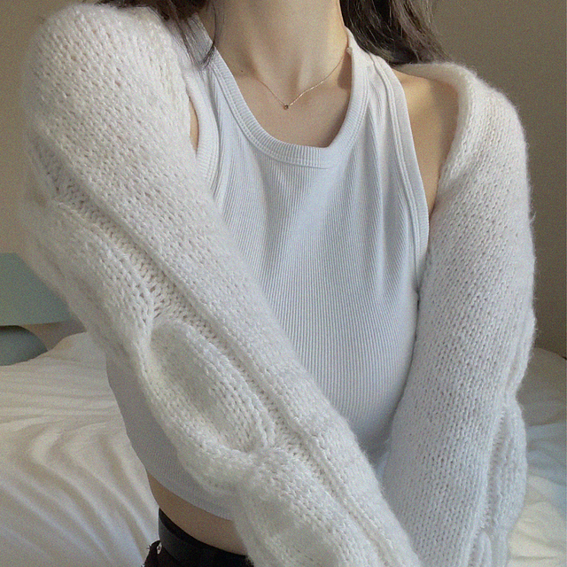 Cable Bolero Cardigan