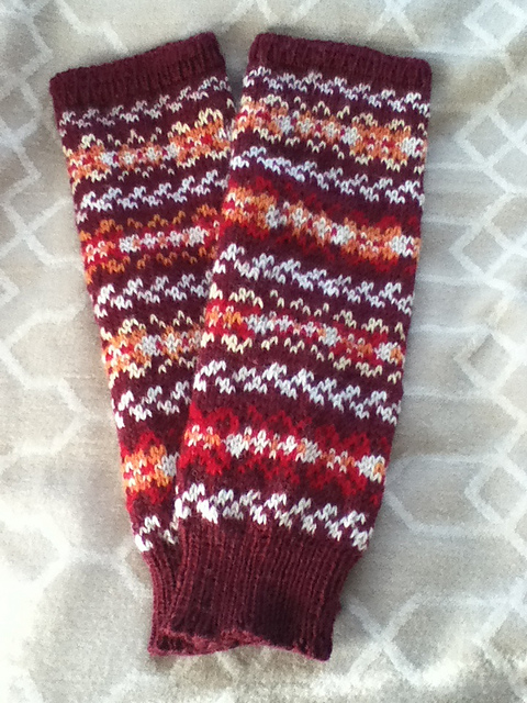 Ravelry: Stranded Legwarmers 編みこみレッグウォーマー pattern by