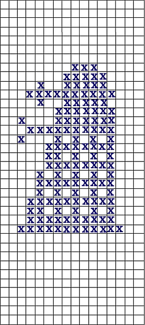 DALEK pattern for double knit scarf
