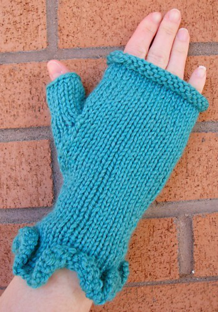 ruffled handwarmers
