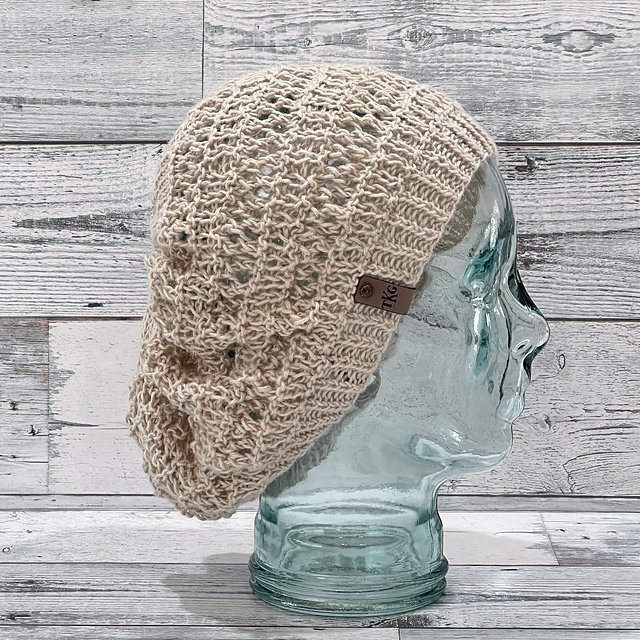 Leather & Lace Slouchy Hat (DK)