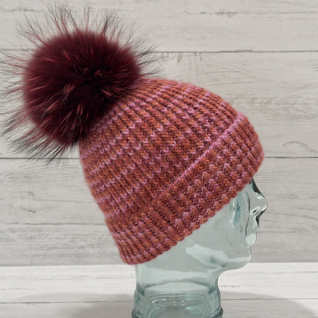 Double Twist Rib Hat (Worsted)
