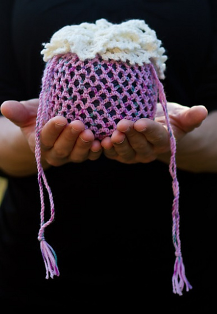 Crocheted Yarn Ball Pouch