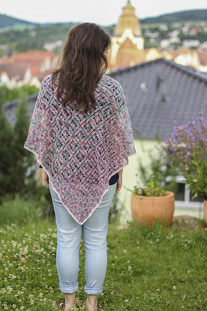 Crocheted Spider-Web-Poncho