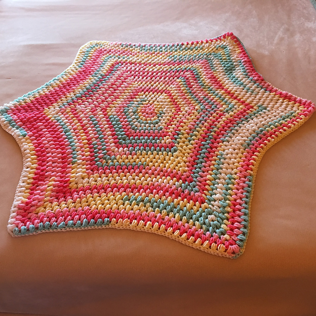 Patriotic Hexagon Baby Blanket