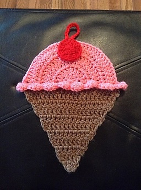 Ice Cream Dishcloth/Potholder
