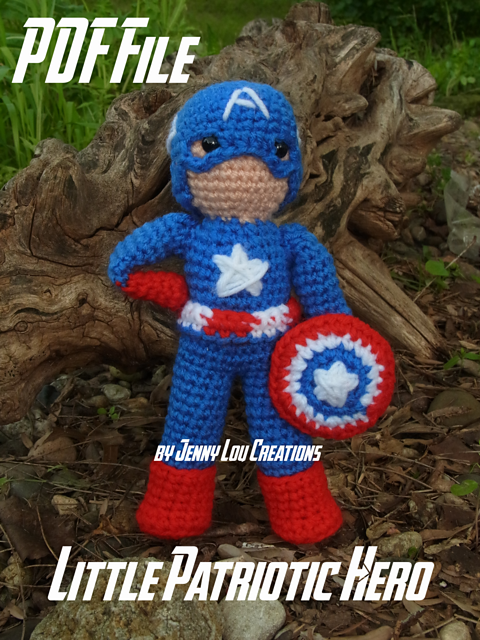 Little Patriotic Hero inspired by Captain America