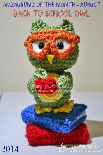 Back To School Owl - August Amigurumi