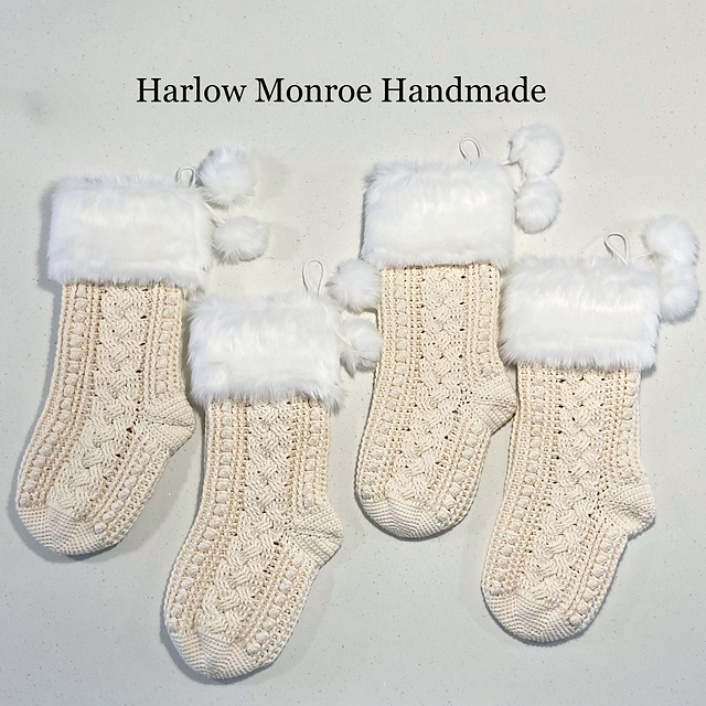 Christmas Cable Stocking