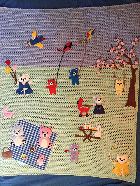 Combining Teddy Bears Picnic Blanket