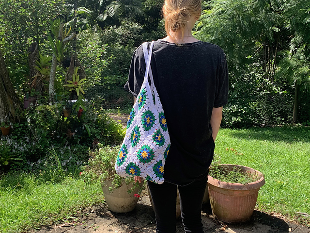Granny Square Shopping Bag
