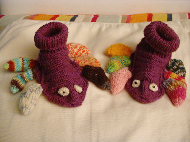 Babysöckchen Krabbe